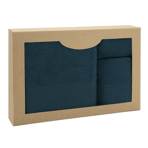 Håndklæde D Bomuld 100% Solano Navy (P) 30x50+50x90+70x140 sæt