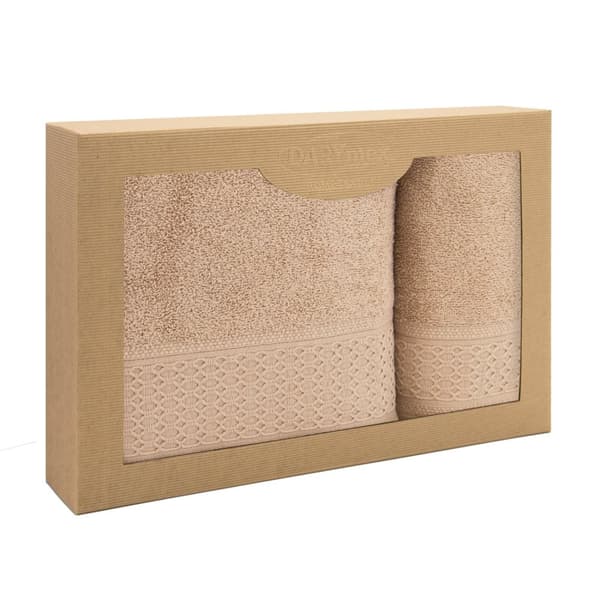 Håndklæde D Bomuld 100% Solano Cappuccino (P) 50x90+70x140 sæt