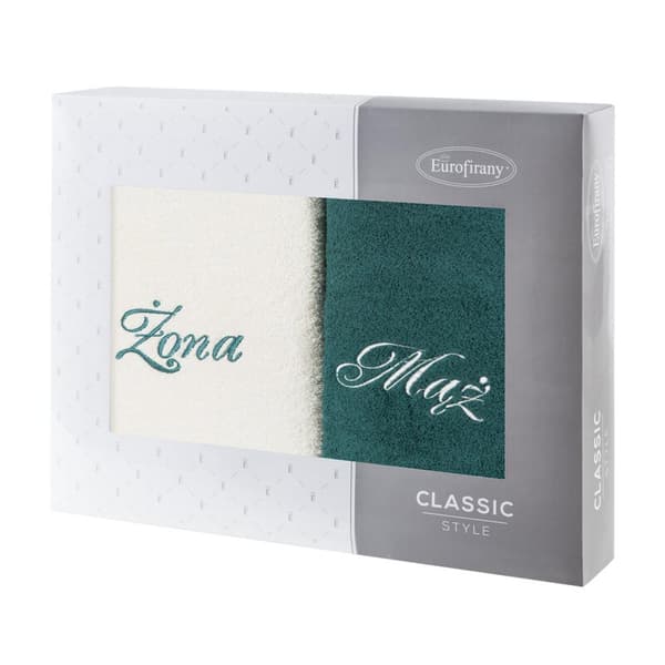 HÅNDKLÆDESÆT MAND KONE 70 X 140 X 7 CM CREME