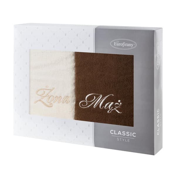 HÅNDKLÆDESÆT MAND KONE 50 X 90 X 7 CM CREME