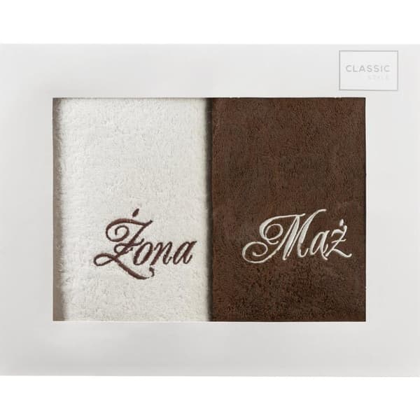 HÅNDKLÆDESÆT MAND KONE 50 X 90 X 7 CM CREME