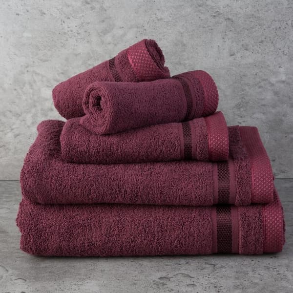 ABBIE HÅNDKLÆDE (07) 100 X 150 CM BURGUNDY