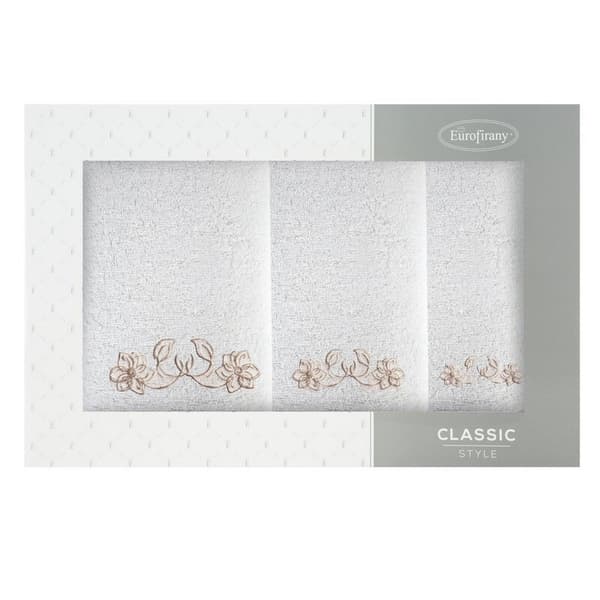 UPPSÄTTNING HANDDUKAR 3 56 X 36 X 7 CM BEIGE