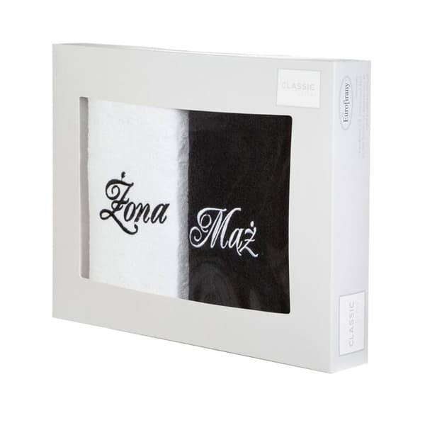 SÆT HÅNDKLÆDER MAND KONE 50 X 90 X 7 CM HVID