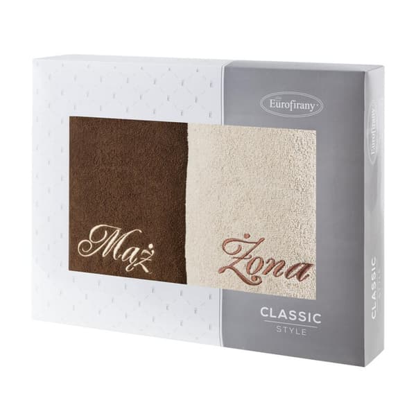 HÅNDKLÆDESÆT MAND KONE 70 X 140 X 7 CM BEIGE