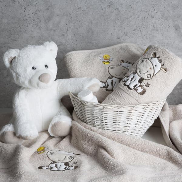 vauvanpyyhe BABY67 100 X 100 CM BEIGE