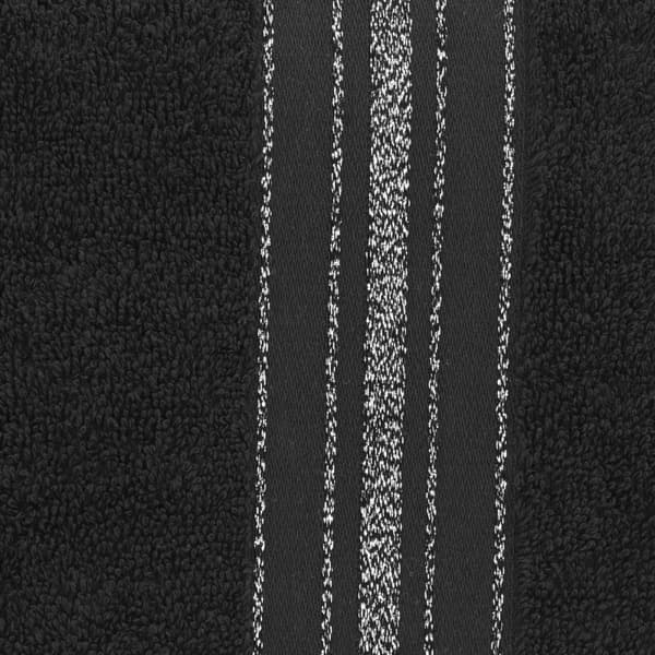 Pyyhe | DUKE | puuvilla musta lurex raidoilla | 50x90cm | 926079