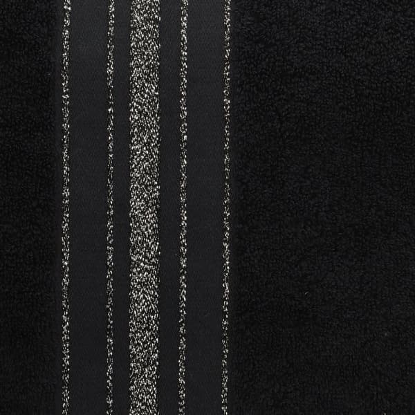 Pyyhe | DUKE | puuvilla musta lurex raidoilla | 70x130cm | 926086
