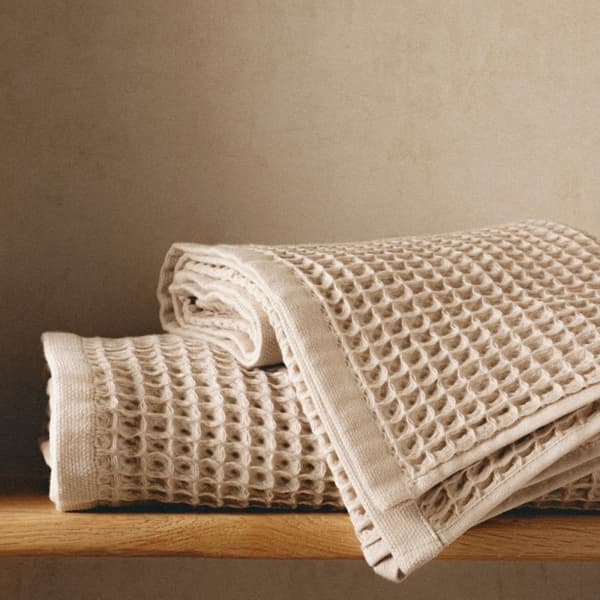 Handduk | VAFFEL | bomull beige | 70x130cm | 842141