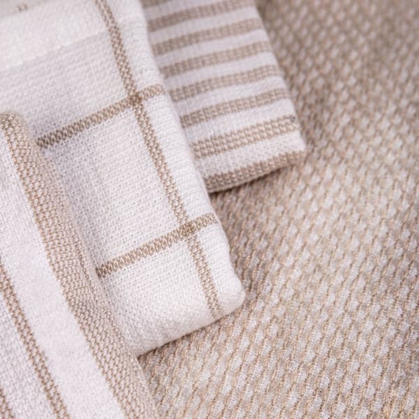 Sæt med universelle håndklæder | HERIETT | beige bomuld 4 stk. | 4*30x30cm | 897653