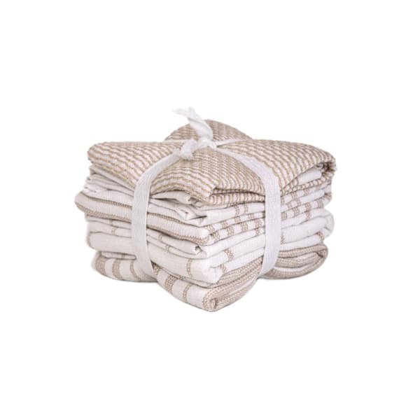 Sæt med universelle håndklæder | HERIETT | beige bomuld 4 stk. | 4*30x30cm | 897653