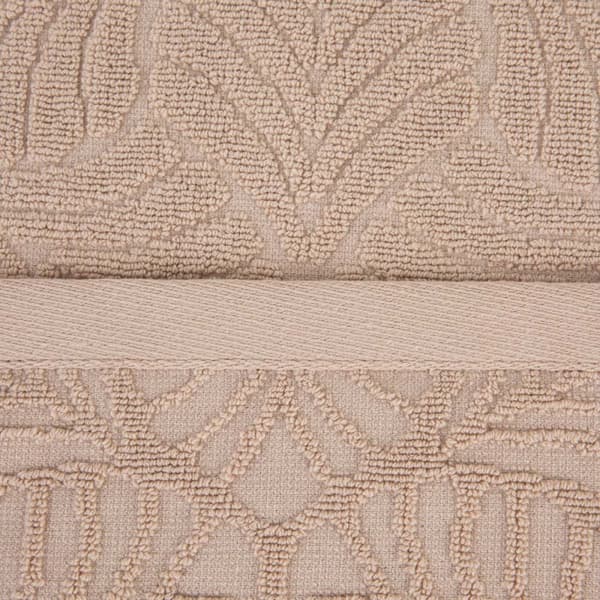Pyyhe | ESTRELLA | puuvilla beige lehdet | 50x90cm | 897011