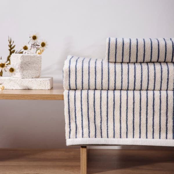 Håndklæde | RANDER | blå striber | 50x90cm | 735035