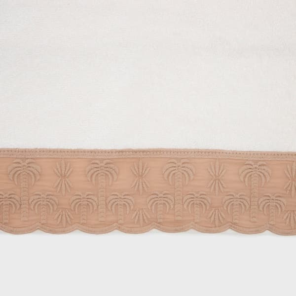 Pyyhe | MOELI | koristeellisella beige-reunuksella | 50x90cm | 737008