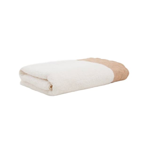 Pyyhe | MOELI | koristeellisella beige-reunuksella | 70x130cm | 737015