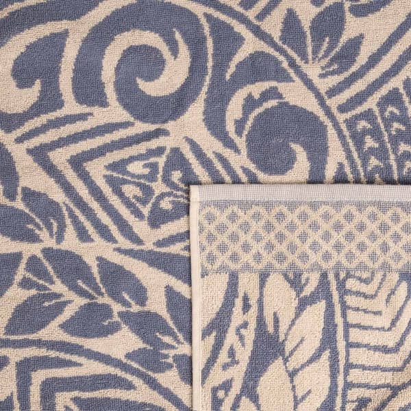 Håndklæde | NUUGO | jacquard blå | 70x130cm | 737268