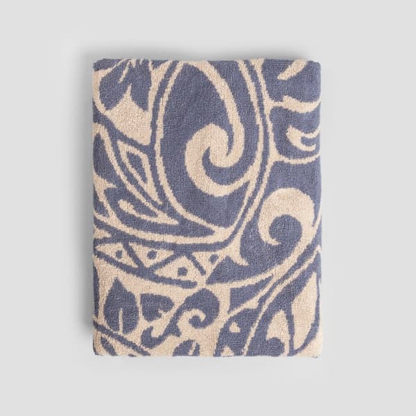 Håndklæde | NUUGO | jacquard blå | 70x130cm | 737268