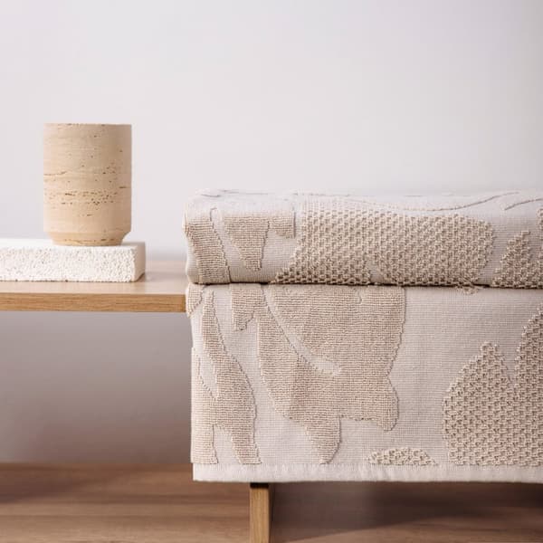 Håndklæde | SOGU | jacquard beige | 70x130cm | 737305