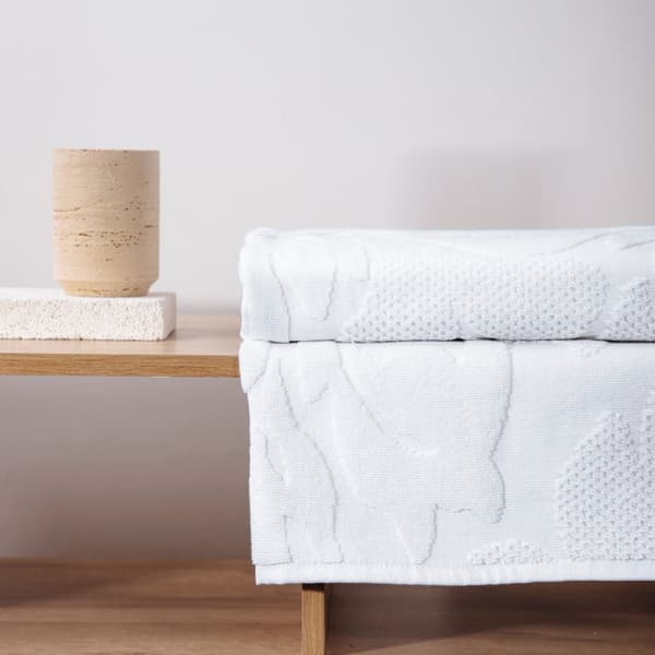 Handduk | SOGU | jacquard vit | 70x130cm | 737329