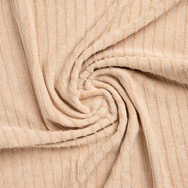 Pyyhe | MANA | raidallinen beige | 50x90cm | 737350