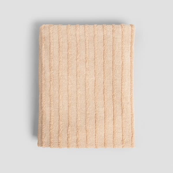 Pyyhe | MANA | raidallinen beige | 50x90cm | 737350