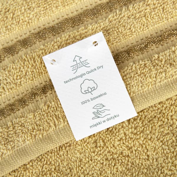Bomuldshåndklæde JASPER 50x90 Eurofirany mørk beige