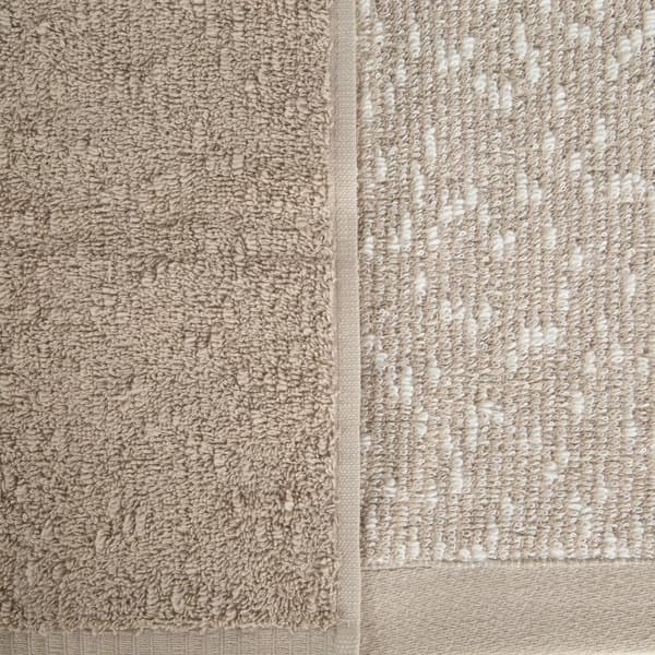 Sæt med 2 håndklæder TAMINA Eurofirany beige brun