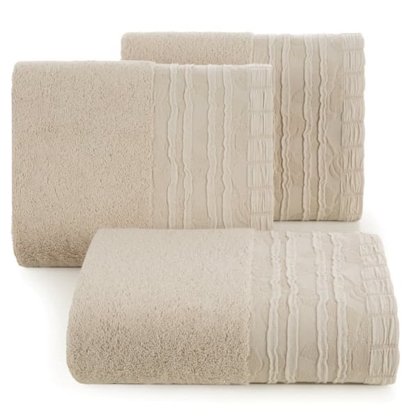 Bomuldshåndklæde ROSSI 50x90 Eurofirany beige