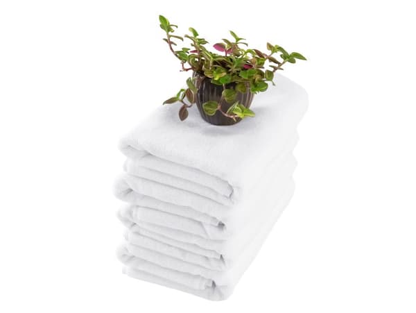 Hotelhåndklæde 50x100 hvid glat