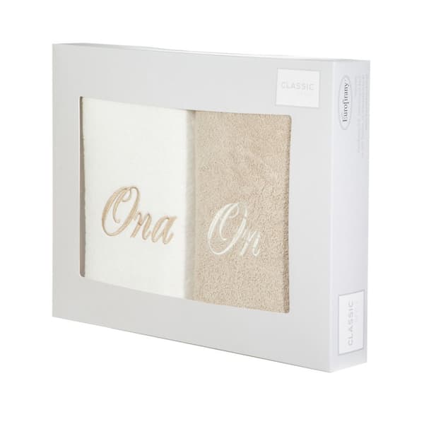 Set med handdukar On-Ona 2 st. 50x90 Eurofirany kräm/beige