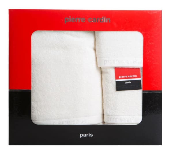 Sæt med 3 håndklæder EVI Pierre Cardin creme