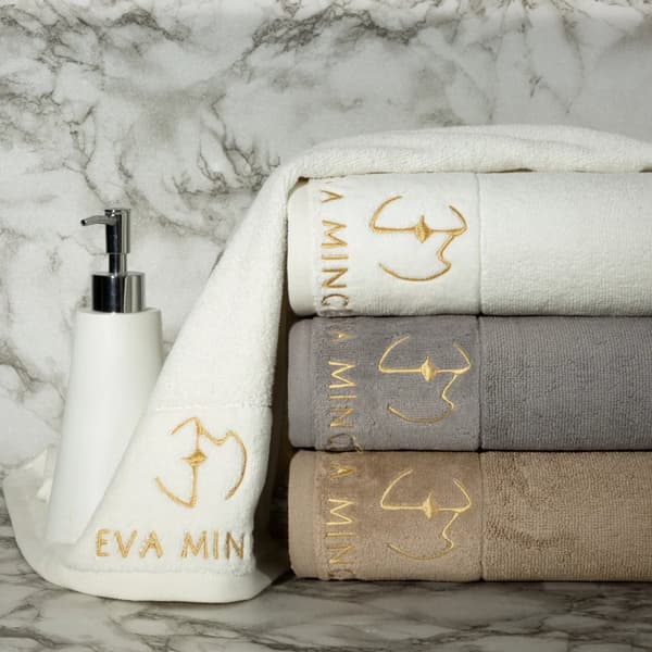 Sæt med 3 håndklæder GAJA Eva Minge Eurofirany beige
