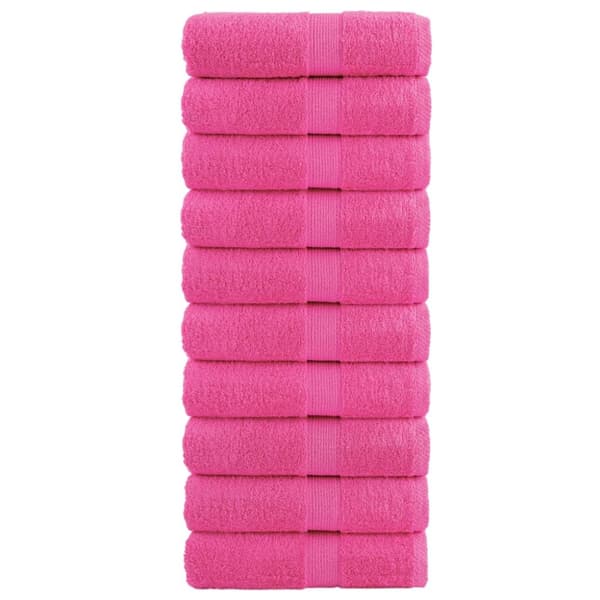 Premium gästhanddukar SOLUND 10 st rosa 30x50 cm 600 gsm