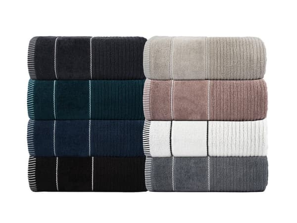 Håndklæde 70x140 Teo hvid 470g 100% bomuld med velour