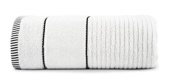 Håndklæde 70x140 Teo hvid 470g 100% bomuld med velour