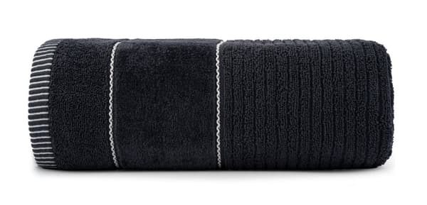 Håndklæde 70x140 Teo grafit 470g 100% bomuld med velour
