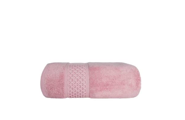 Håndklæde 50x90 Rete tykt pink 100% bomuld 650g blødt
