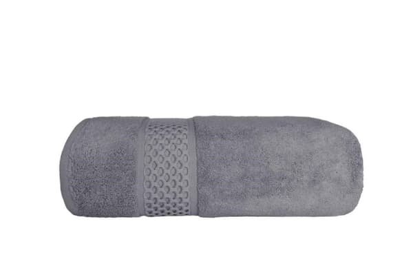 Handduk 50x90 Rete tjock askgrå 100% bomull 650g mjuk