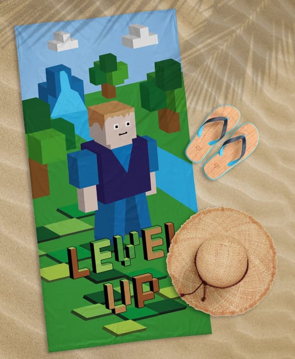 Strandhandduk 70X140 MINECRAFT STEVE