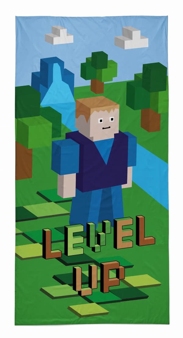 Strandhandduk 70X140 MINECRAFT STEVE