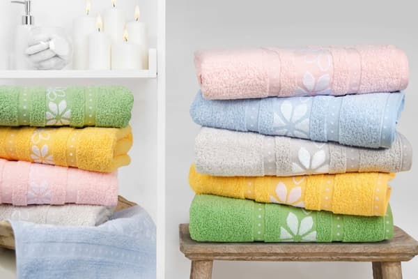 Badehåndklæde 70x130 Margarita Summer Sky Blue 100% bomuld 400g blødt
