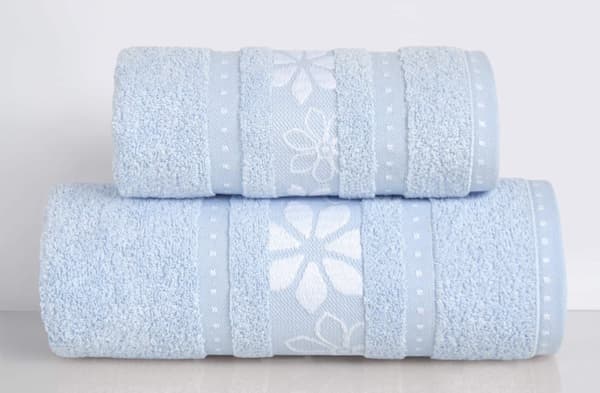 Badehåndklæde 70x130 Margarita Summer Sky Blue 100% bomuld 400g blødt