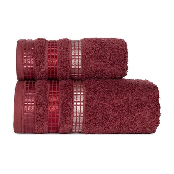 Håndklæde 70x140 bordeaux luksus Marquisette