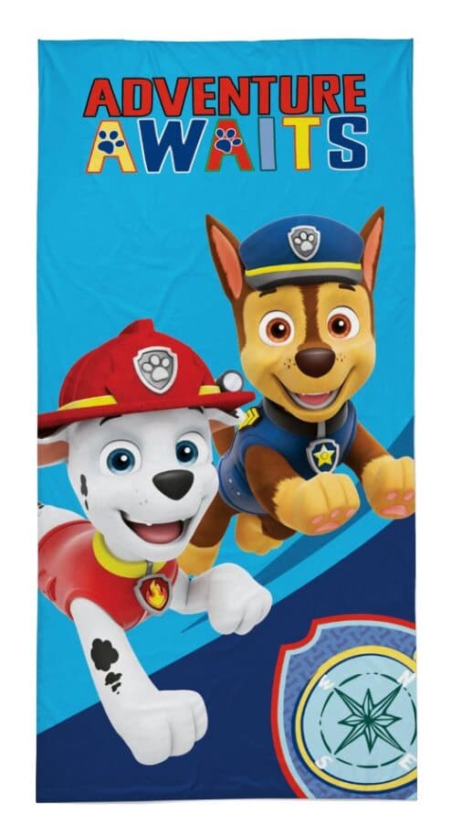 Badhandduk 70x140 PAW PATROL Hundar Bomull