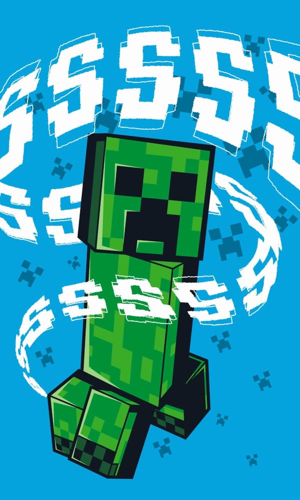 Minecraft Håndklæde 30x50 til en fan af spillet 100% bomuld