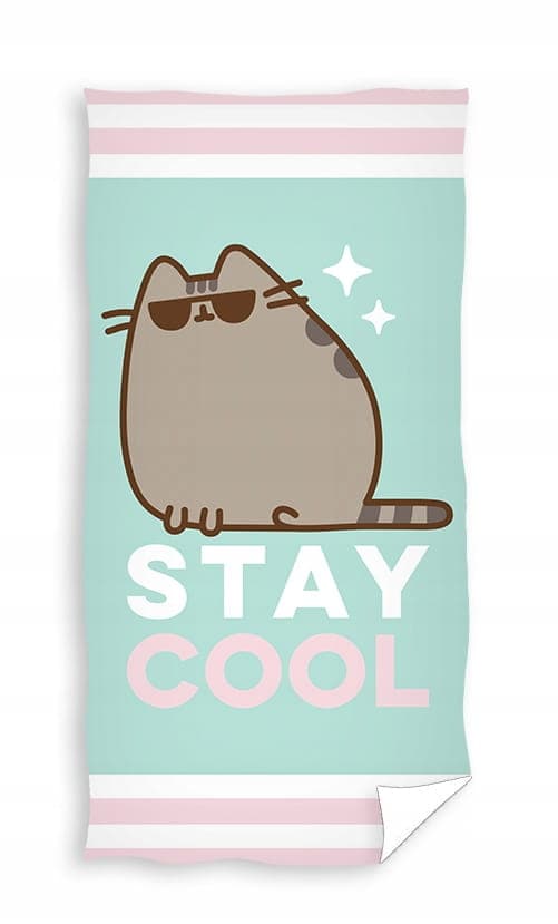 Badehåndklæde 70X140 PUSHEEN STAY Kat med briller