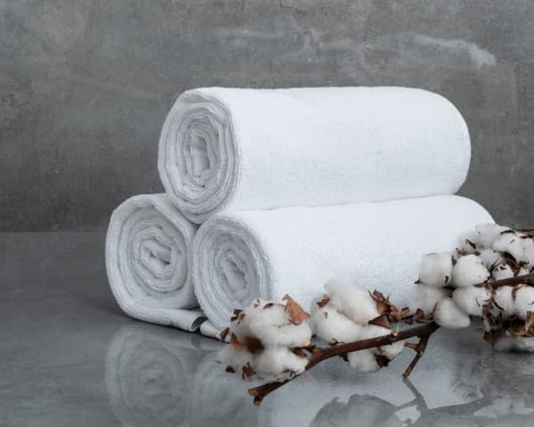Handduk 50x100 Vit Vit hotell 500g 100% bomull