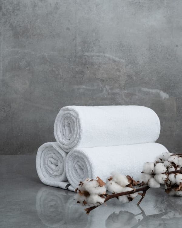 Handduk 50x100 Vit Vit hotell 500g 100% bomull
