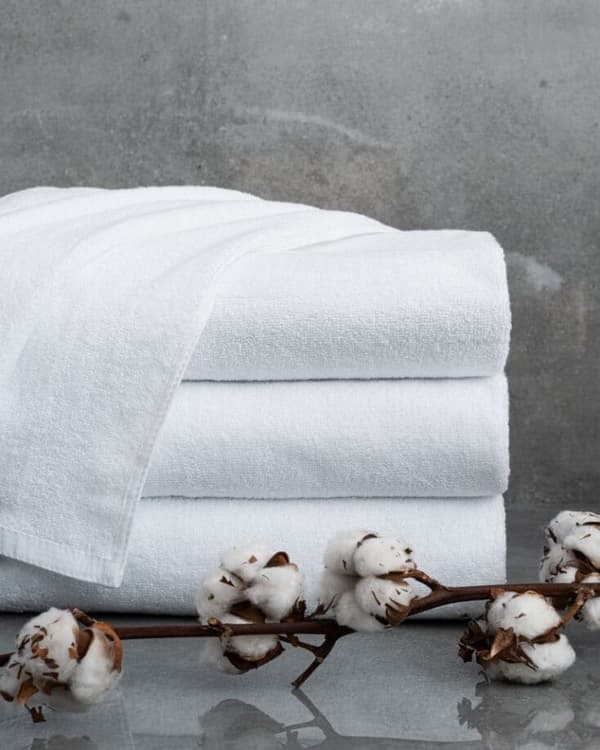 Handduk 50x100 Vit Vit hotell 500g 100% bomull