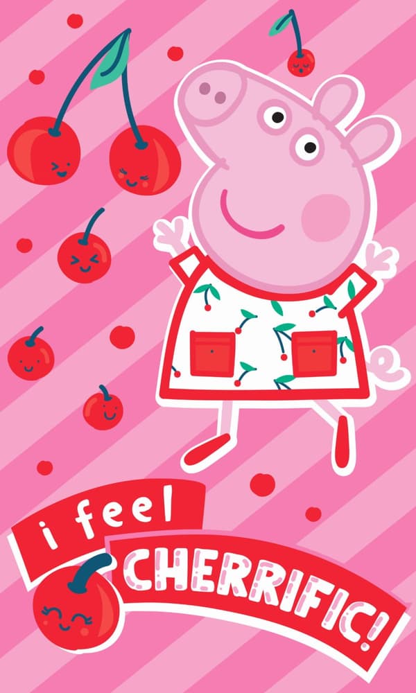 Handduk 30x50 Peppa Pig 100% bomull för dagis